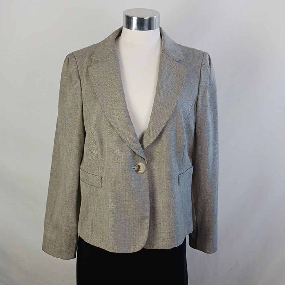 Armani Collezione Blk Wh Print Blazer